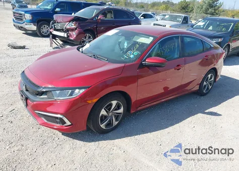 2019 Honda Civic Lx из США, поврежденный, VIN 19XFC2F63KE031634